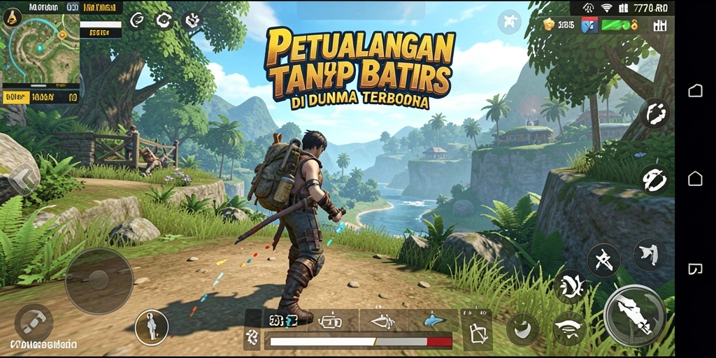 Tampilan menarik dari gameplay 77RP di dunia terbuka.