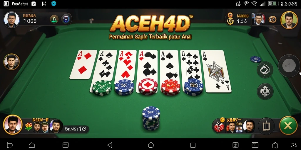 Tampilan gameplay seru Gaple di ACEH4D.