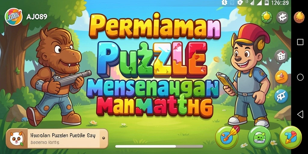 Tangkapan layar gameplay AJO89 menampilkan keseruan teka-teki Puzzle.