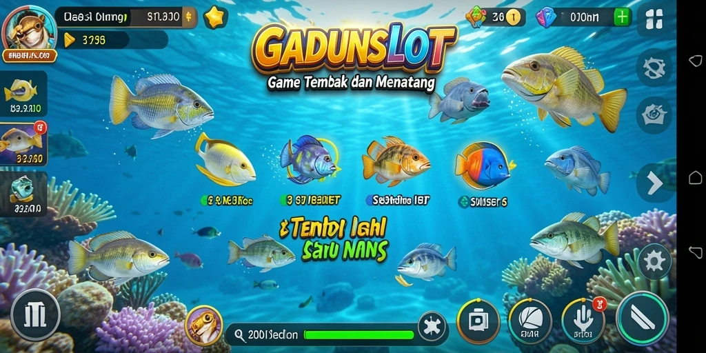 Tampilan gameplay GADUNSLOT yang menarik dan menantang.