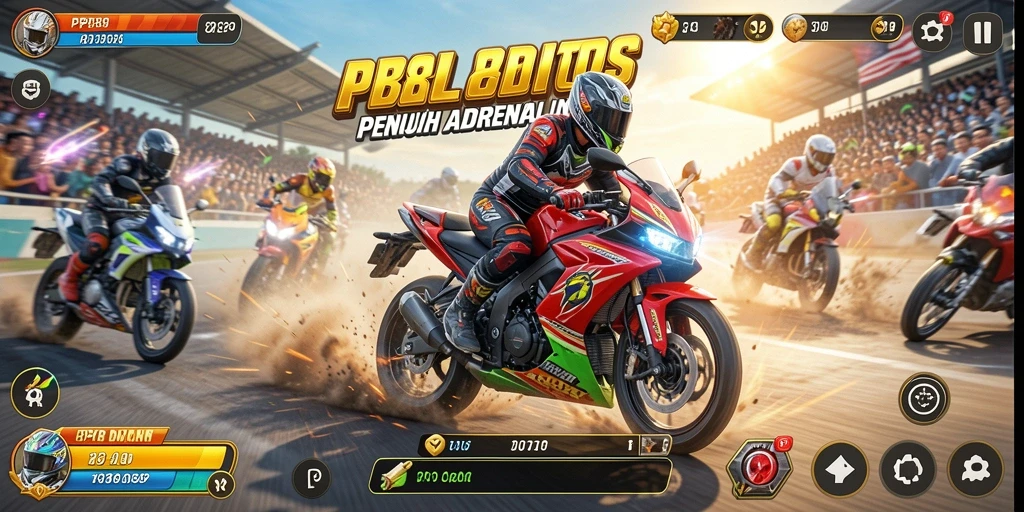 Gameplay seru dari PP88SLOTS dengan balapan motor yang kompetitif.