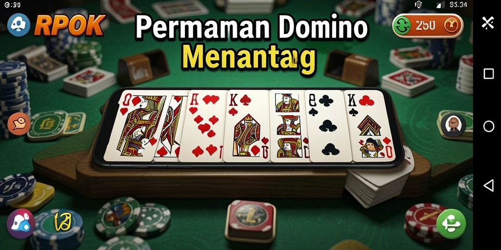 Tampilan gameplay Domino yang seru di RPOK.
