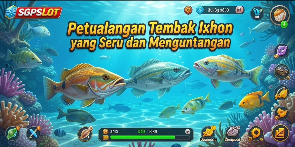 Tampilan gameplay menembak ikan di SGPSLOT dengan grafis memukau.